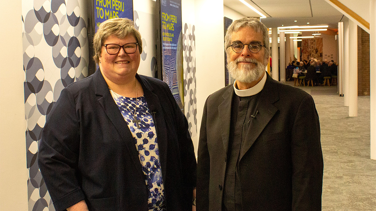 Reverend Jane Howitt and Brother Guy Consolmagno