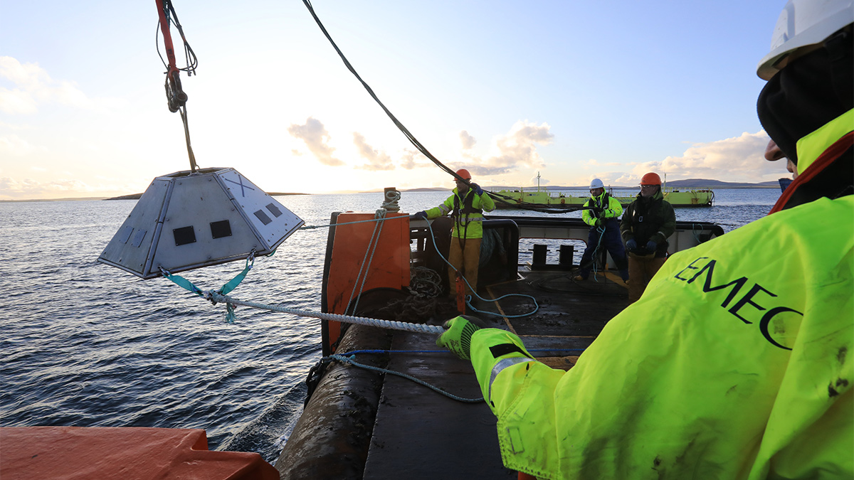 EMEC deploys a tidal device in Orkney