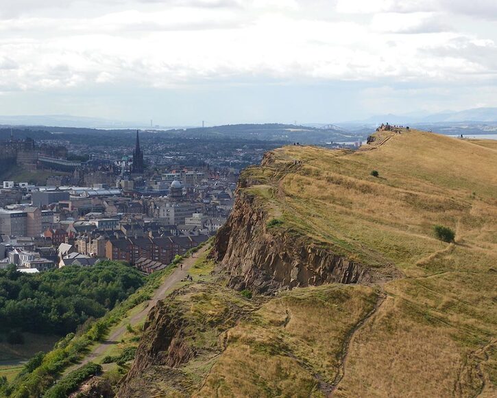 Edinburgh viewed above Arthur's Seat
