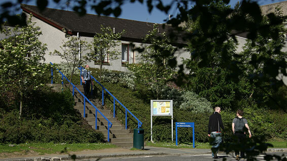 Steps up to chaplaincy building