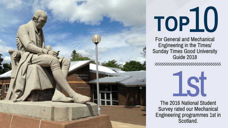 Top 10 for General and Mechanical Engineering in the Times/Sunday Times Good University Guide 2018