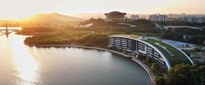 malaysia campus at sunset