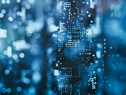 Abstract concept for block chain or big data analytics