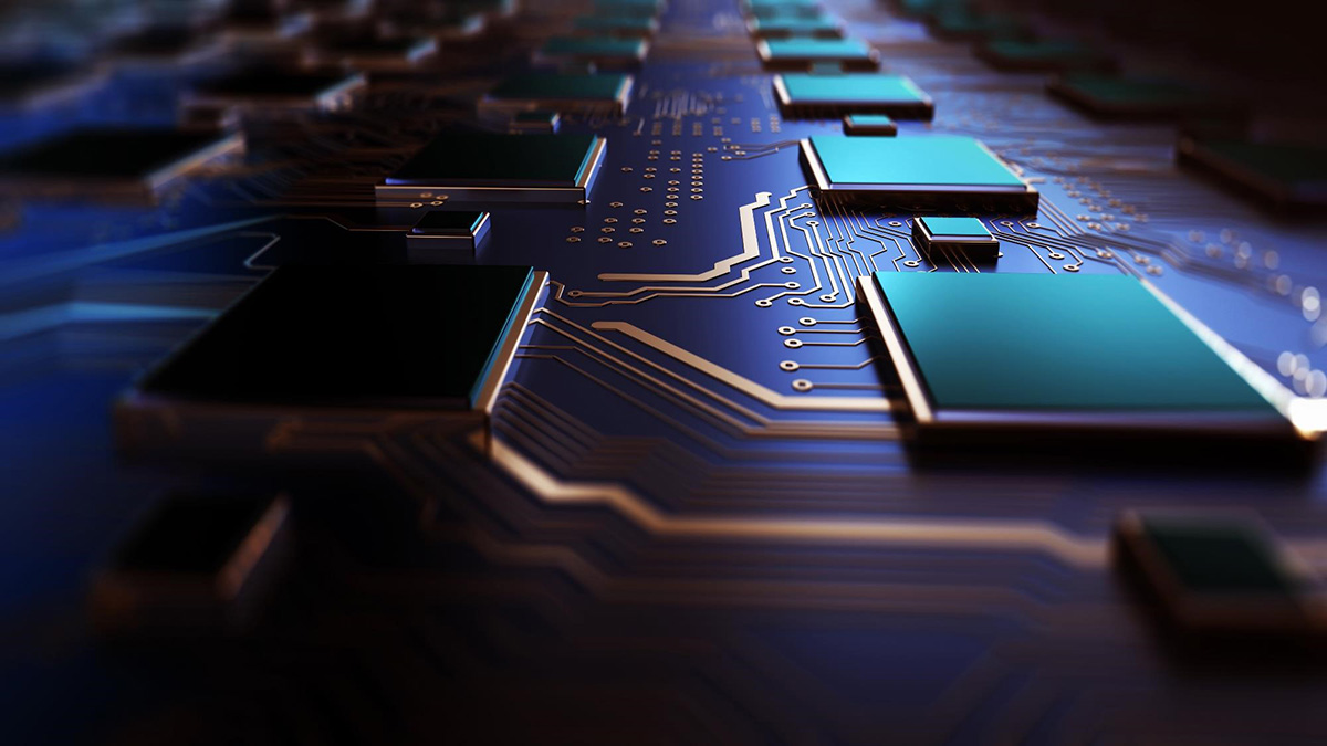 Chips on a circuit board