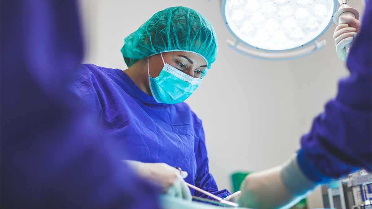 Health professionals at work
