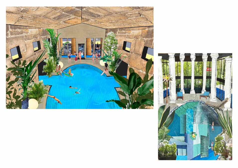 concept art of The Royal Edinburgh Bath House Redesign