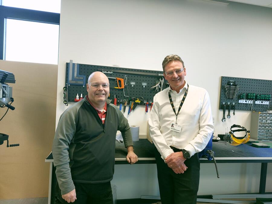 Thomas McGravie and Steve Maclaren of the National Robotarium
