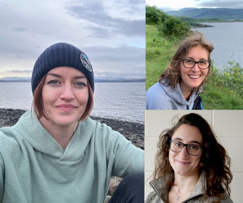 Dr Philippa RIckard, Dr Alexis Cartwright-Taylor and Marta Mario Cechetto