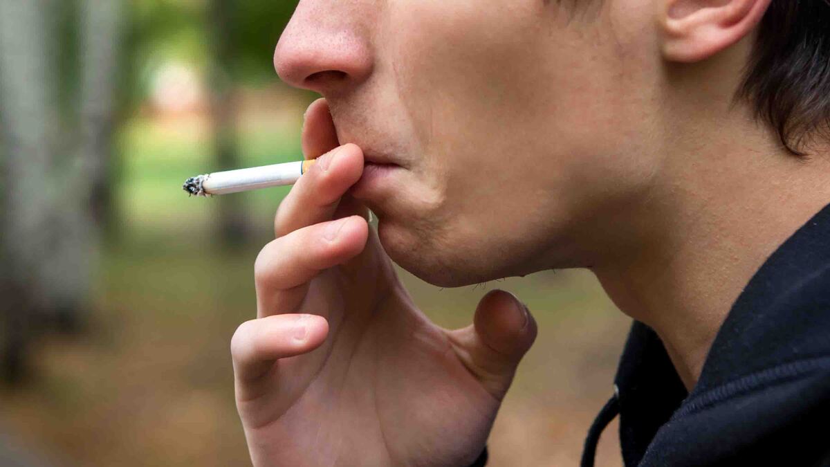 young smoker
