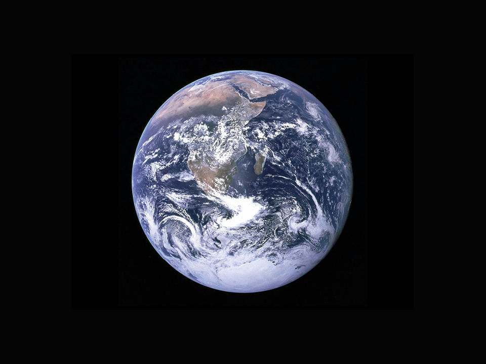 Satellite view of planet earth 