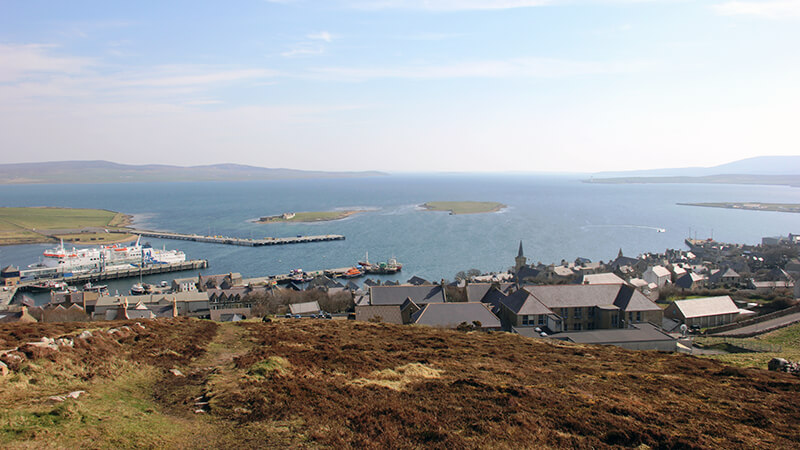 View over Orkney campus