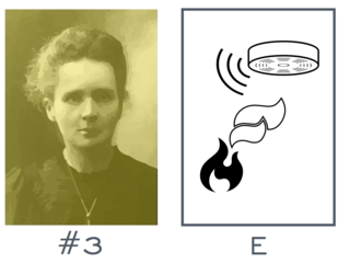 Marie Curie and a smoke detector